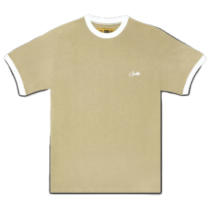Corteiz All-Stars Ribbed T-Shirt in Light Khaki