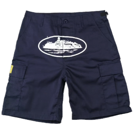 Corteiz Guerillaz Shorts in Navy Blue