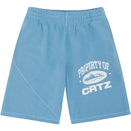 Corteiz with the P.O.C Shorts in Baby Blue