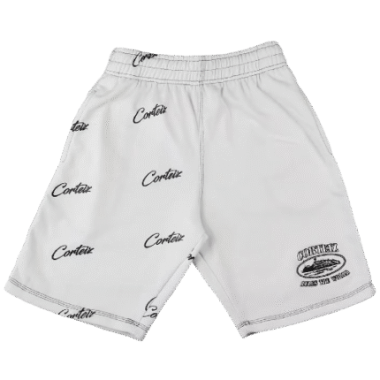 Corteiz Division Shorts in White VIP
