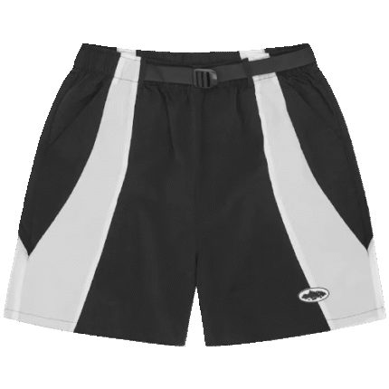 Corteiz Spring Shorts in Black/White