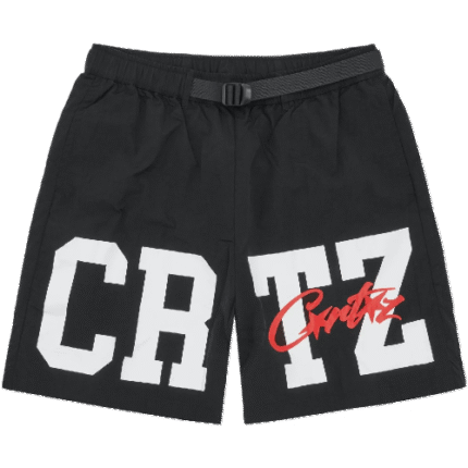 Corteiz Crtz Nylon Shorts sleek black