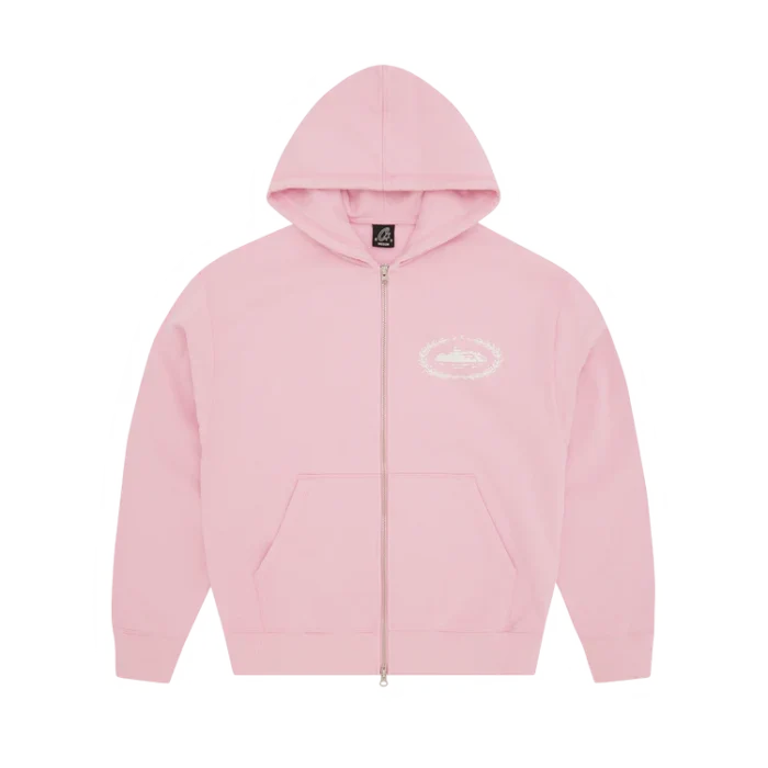 SUPERIOR ROYALE ZIP HOODIE PINK