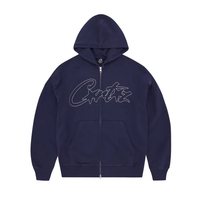 THICK STITCH ALLSTARZ ZIP HOODIE NAVY