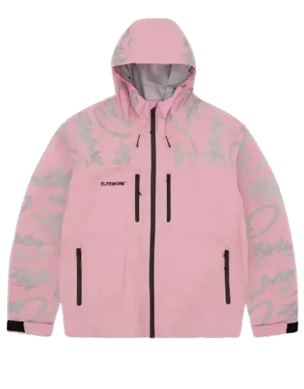 Corteiz Elite work Waterproof Shell Jacket Pink