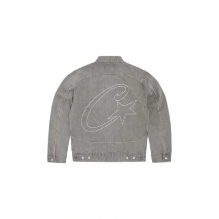 Corteiz Denim Alcatraz Jacket Grey