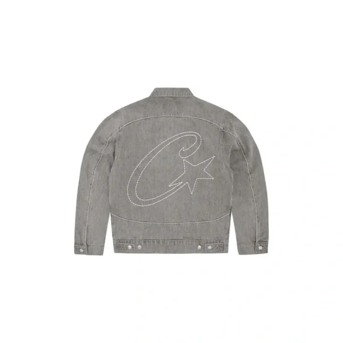Corteiz Denim Alcatraz Jacket Grey