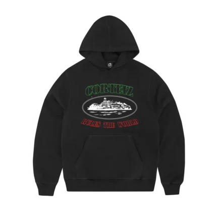 Corteiz OG Alcatraz Italia Hoodie BLACK