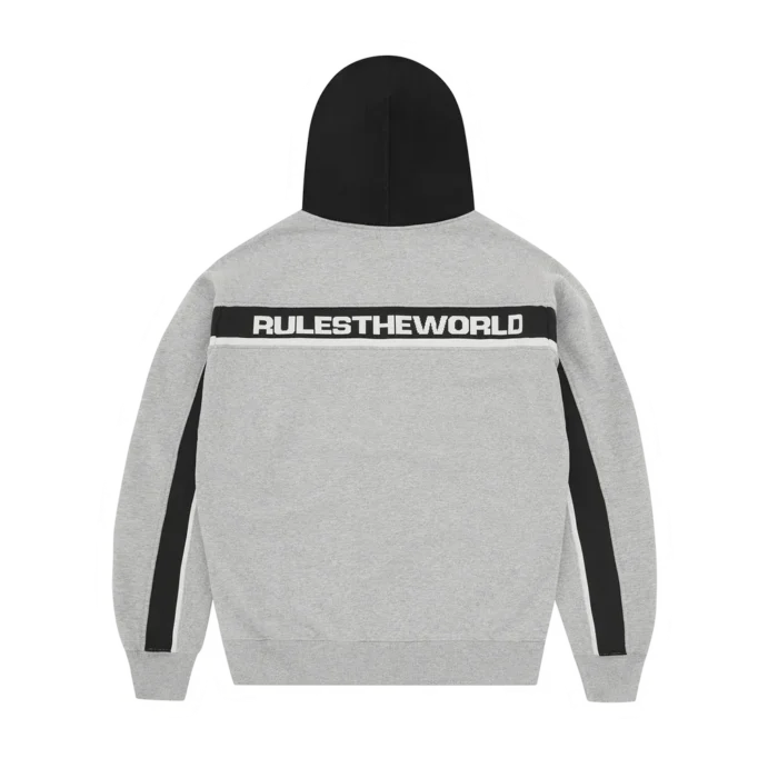 Corteiz Ribbed Sporteiz Zip Hoodie HEATHER GREY