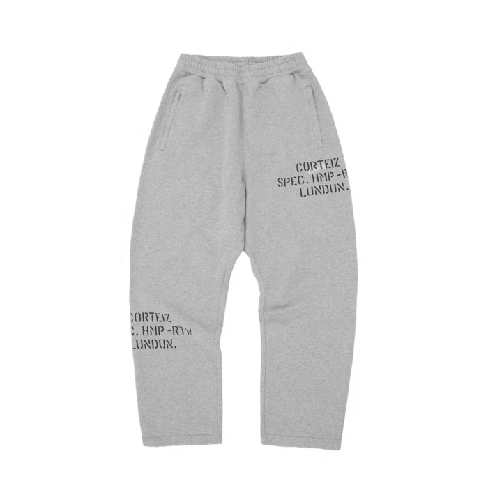 Corteiz Hmp Stencil Open Hem Pant LIGHT HEATHER
