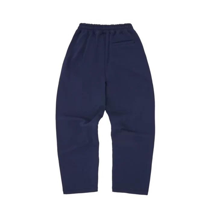 Corteiz Island Puff Print Open Hem Sweatpants NAVY