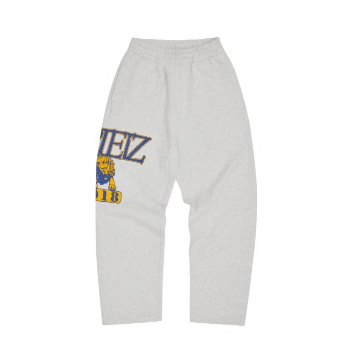 Corteiz Lion Open Hem Sweatpants LIGHT HEATHER