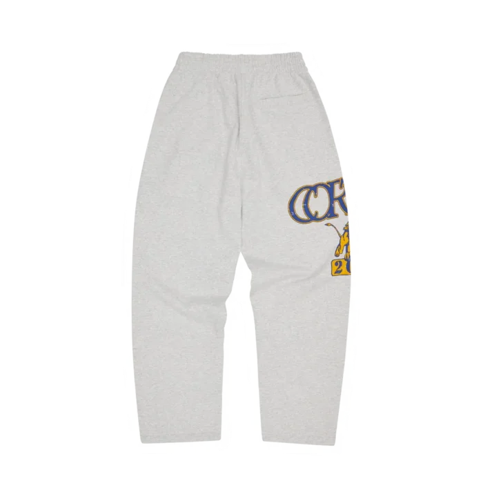 Corteiz Lion Open Hem Sweatpants LIGHT HEATHER
