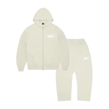 Corteiz Island Puff Print Tracksuit OFF WHITE